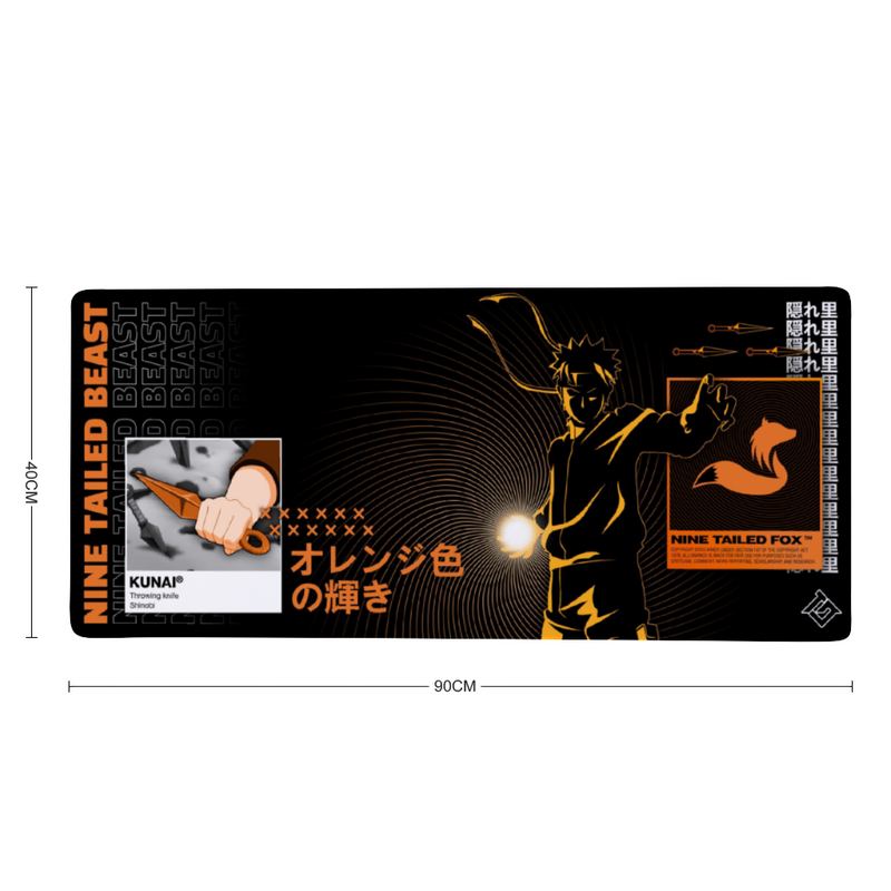 Konix Naruto Shippuden Xxl Tapis De Souris Gaming 90 X 46 Cm Tapis