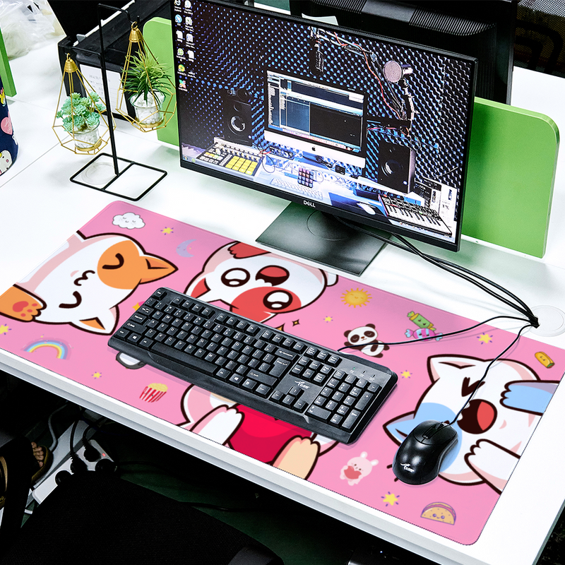 Acheter Tapis de jeu Kawaii ASUS souris Gamer fille clavier grand tapis de  jeu tapis d'anime tapis d'ordinateur tapis mignon bureau Mausepad Table